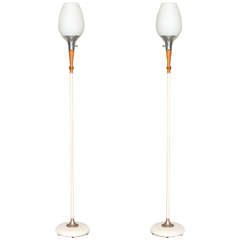 Pair of Mid Century Laurel Style Floor Lamps