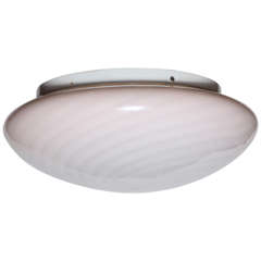Swirled Murano Glass Flush Mount