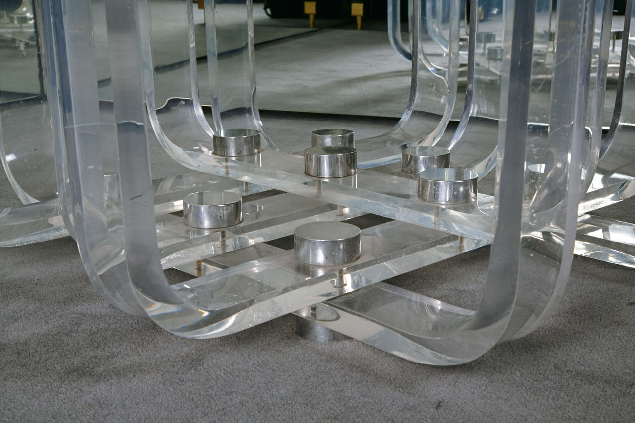 Original Plexiglas Coffee Table by Philippe Jean, France, circa 1970 For Sale 1