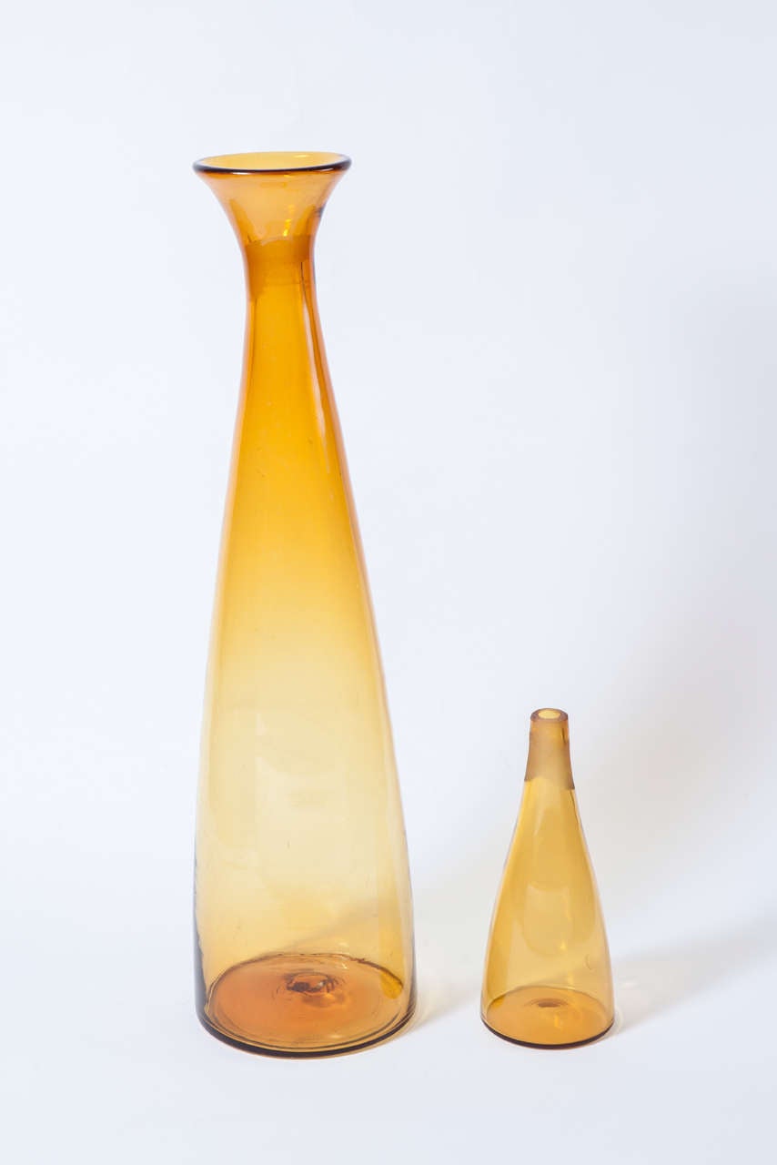 Mid-20th Century Monumental Decanter Vase by Blenko
