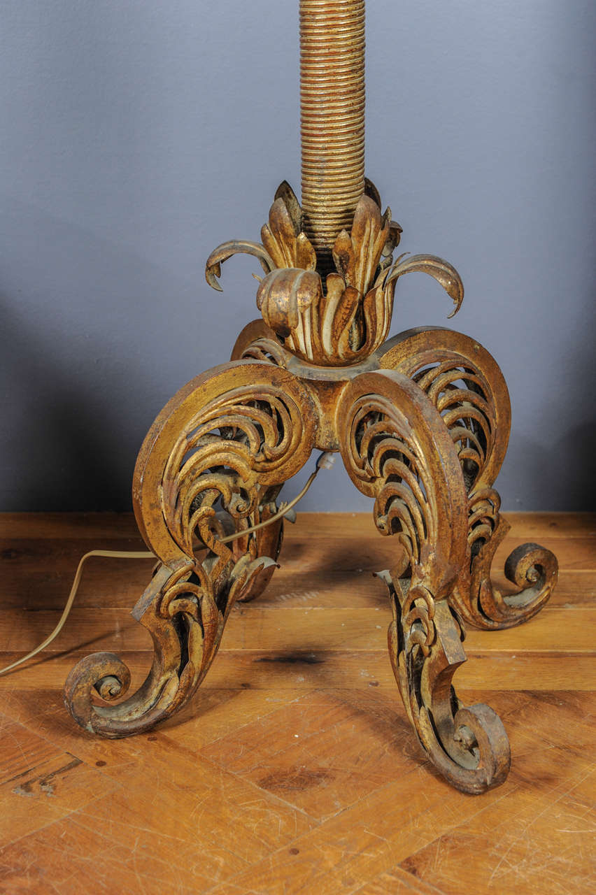 20th Century A live size standing candelabra 6-light  floor light