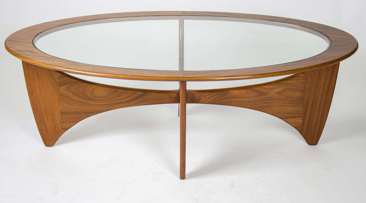 Late 20th Century Teak and Glass Coffee Table