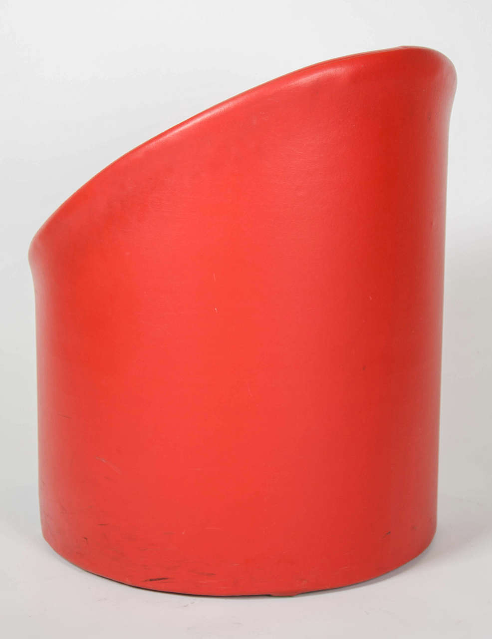 Mid-20th Century Red Leatherette Chair For Sale
