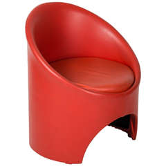 Red Leatherette Chair