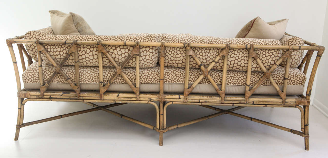 Vintage Bamboo Daybed Sofa 2