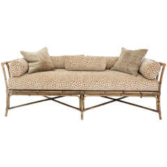 Vintage Bamboo Daybed Sofa