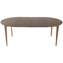 Mid-Century Dining Table with Two Leaves