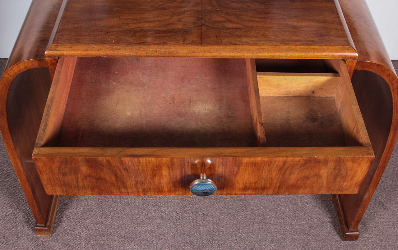 French Art Deco walnut desk/ dressing table- circa 1925 1