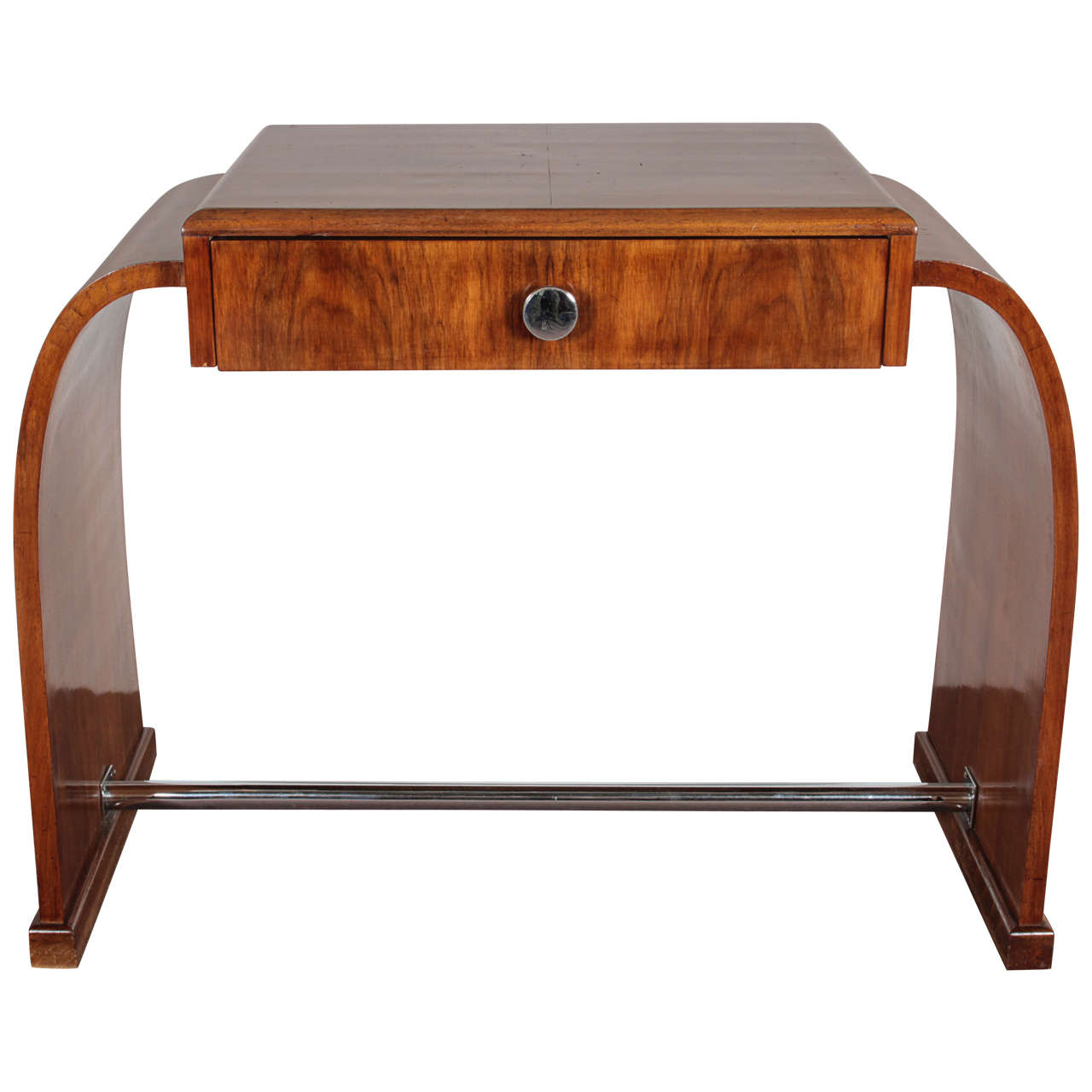 French Art Deco walnut desk/ dressing table- circa 1925