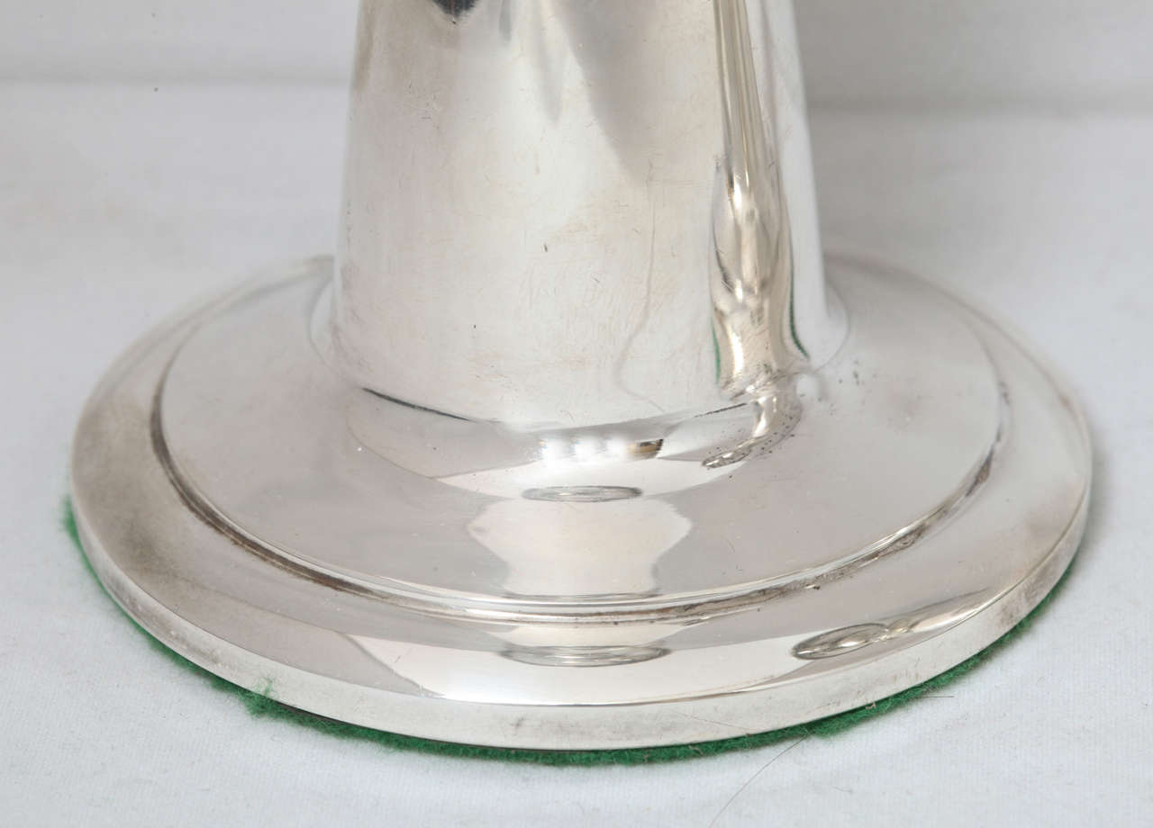 Pair of Irish Sterling Silver Candlesticks 2