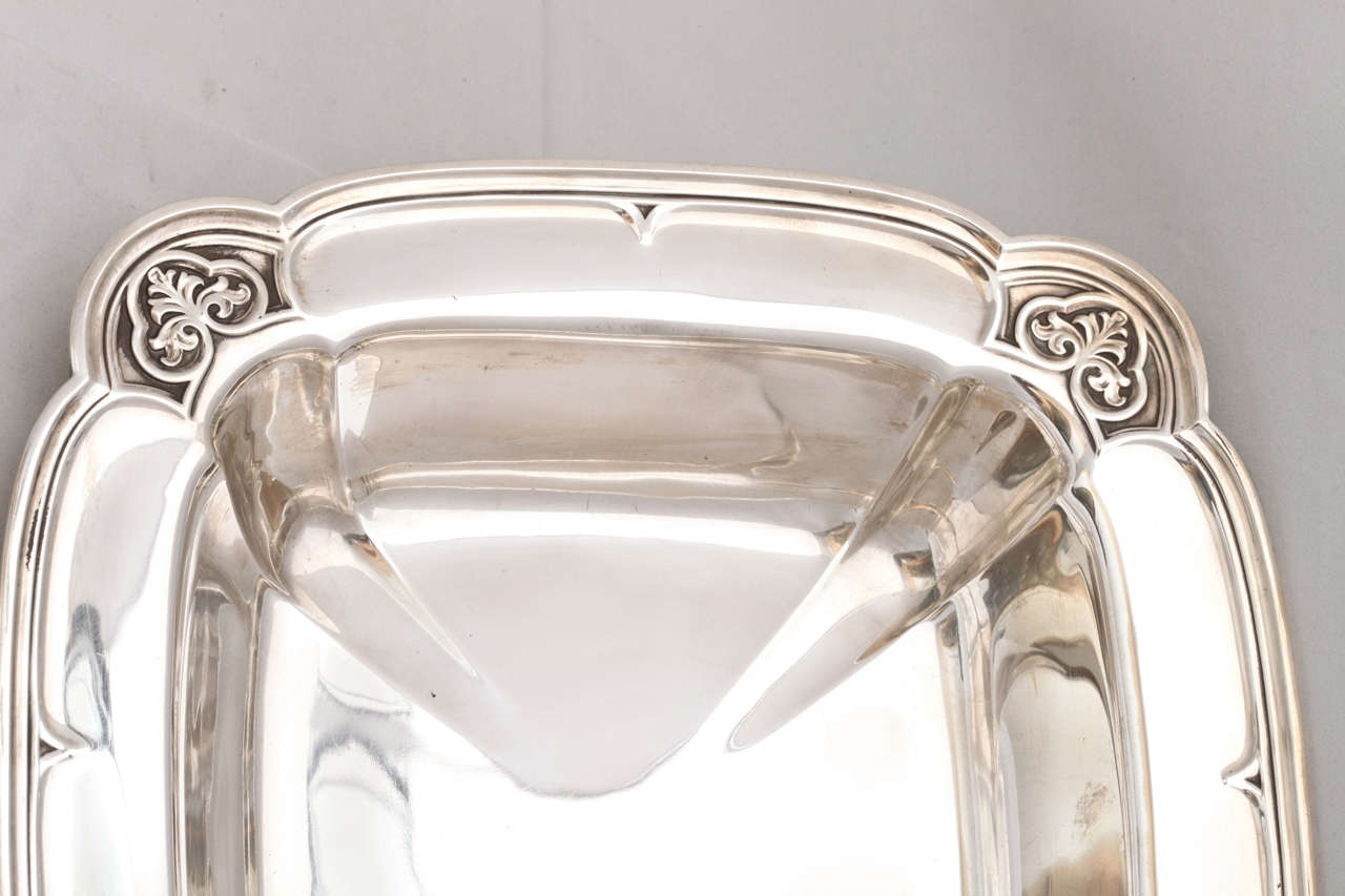Art Deco Celtic Design Sterling Silver Serving Bowl For Sale 2