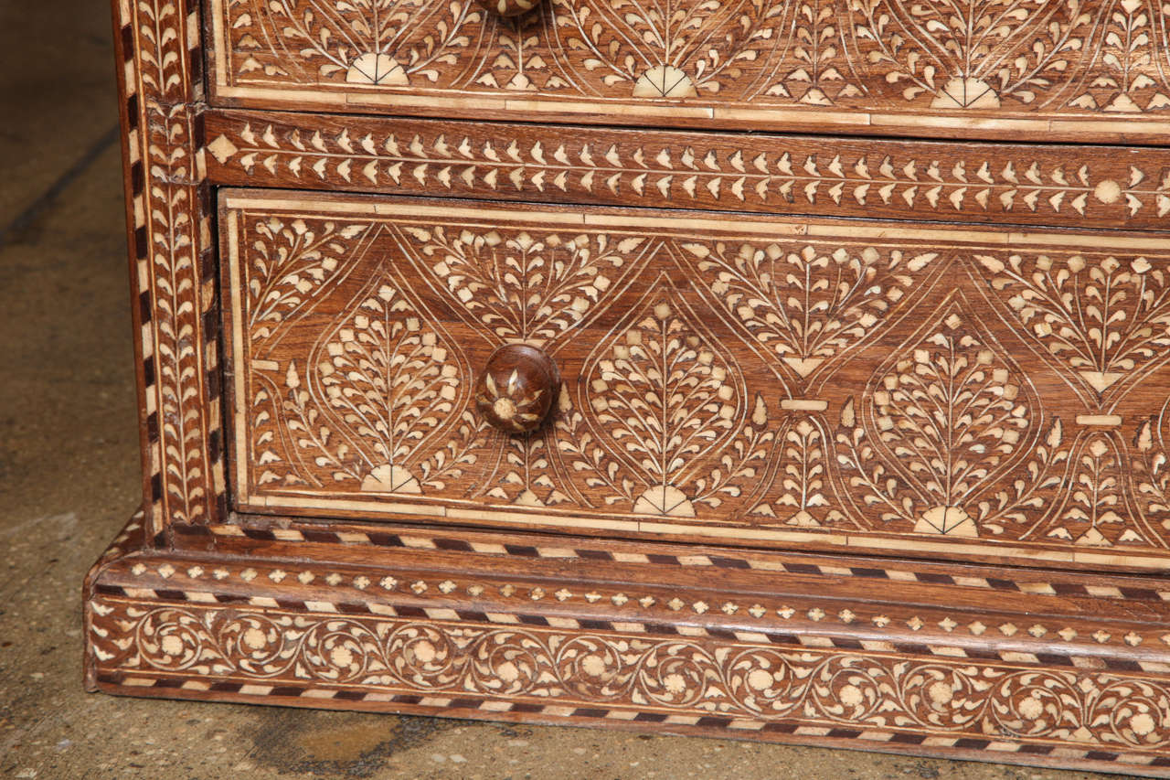Bone Inlaid Chest of Drawers In Excellent Condition In New York, NY