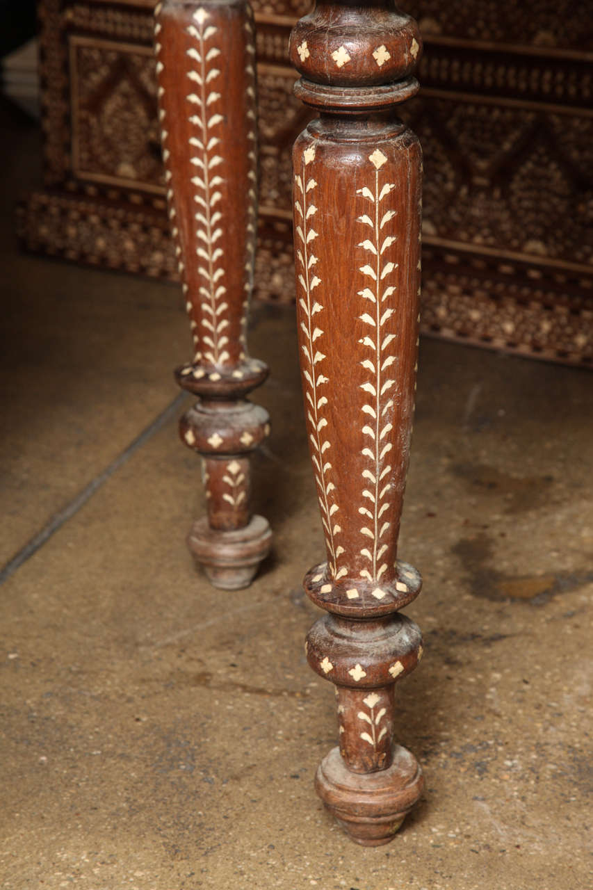 Indian Bone Inlaid Desk