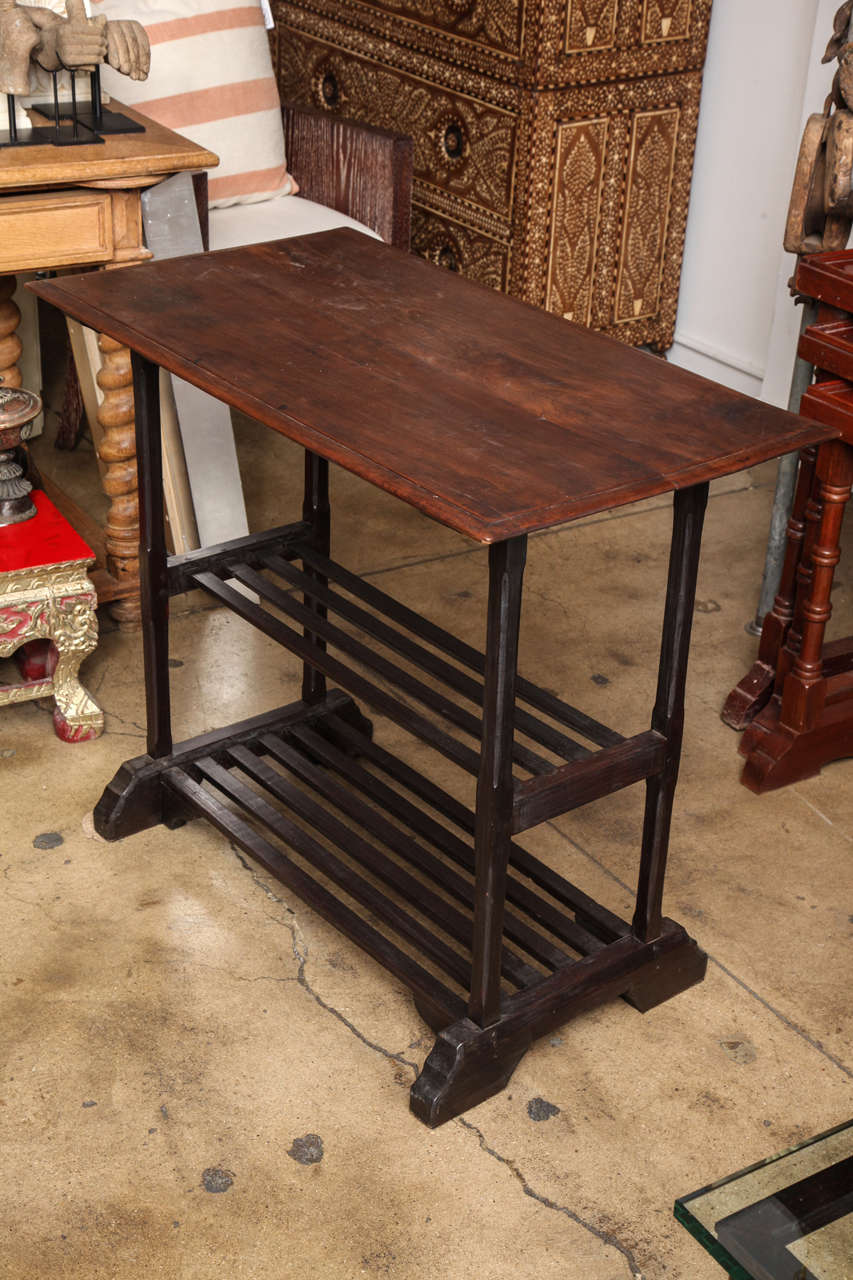 Thai Side Table with Two Shelves