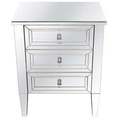 Custom Mirrored End Table 4