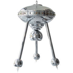 UFO Chrome Hanging Light