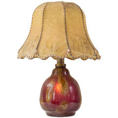 Rare WMH German Art Deco Glass Lamp