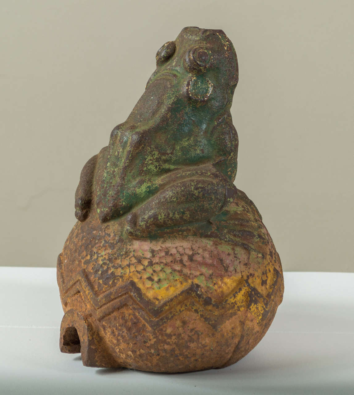 American Cast Iron Frog Fountain Head