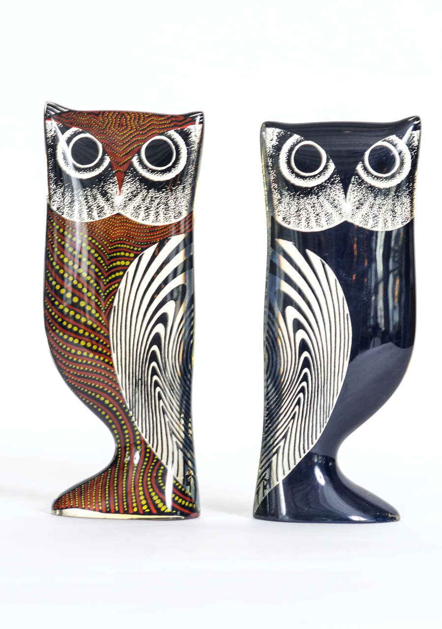 Set of Five Lucite Owls Designed by Abraham Palatnik In Good Condition In Doornspijk, NL