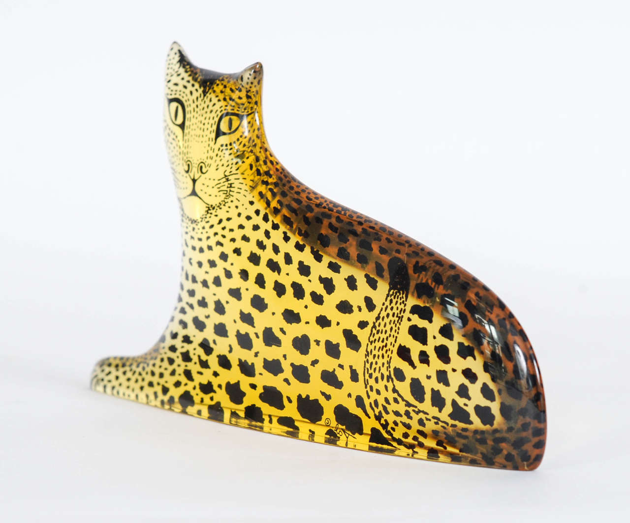 Mid-Century Modern Lucite Leopard Designed by Abraham Palatnik