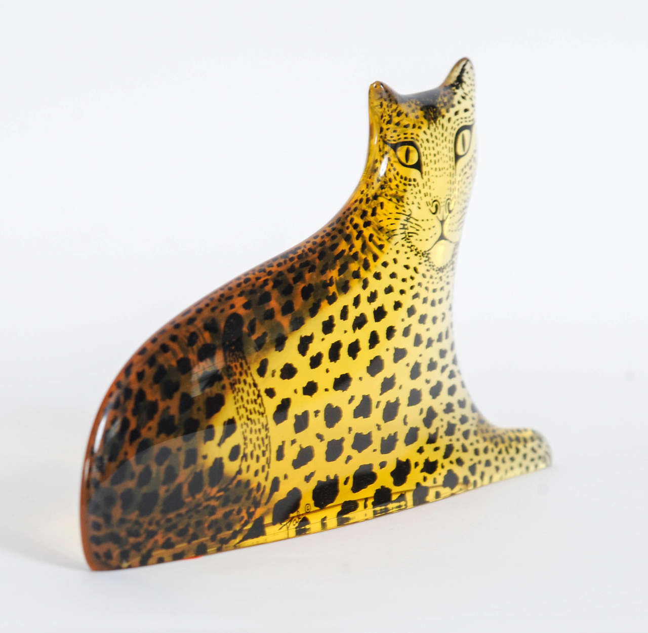 Brazilian Lucite Leopard Designed by Abraham Palatnik