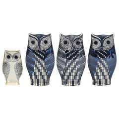Vintage Set of Four Lucite Owls Designed by Abraham Palatnik