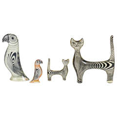 Set of Four Lucite Animals Designed by Abraham Palatnik