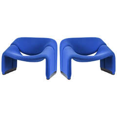 Set of Two Groovy Chairs by Pierre Paulin for Artifort