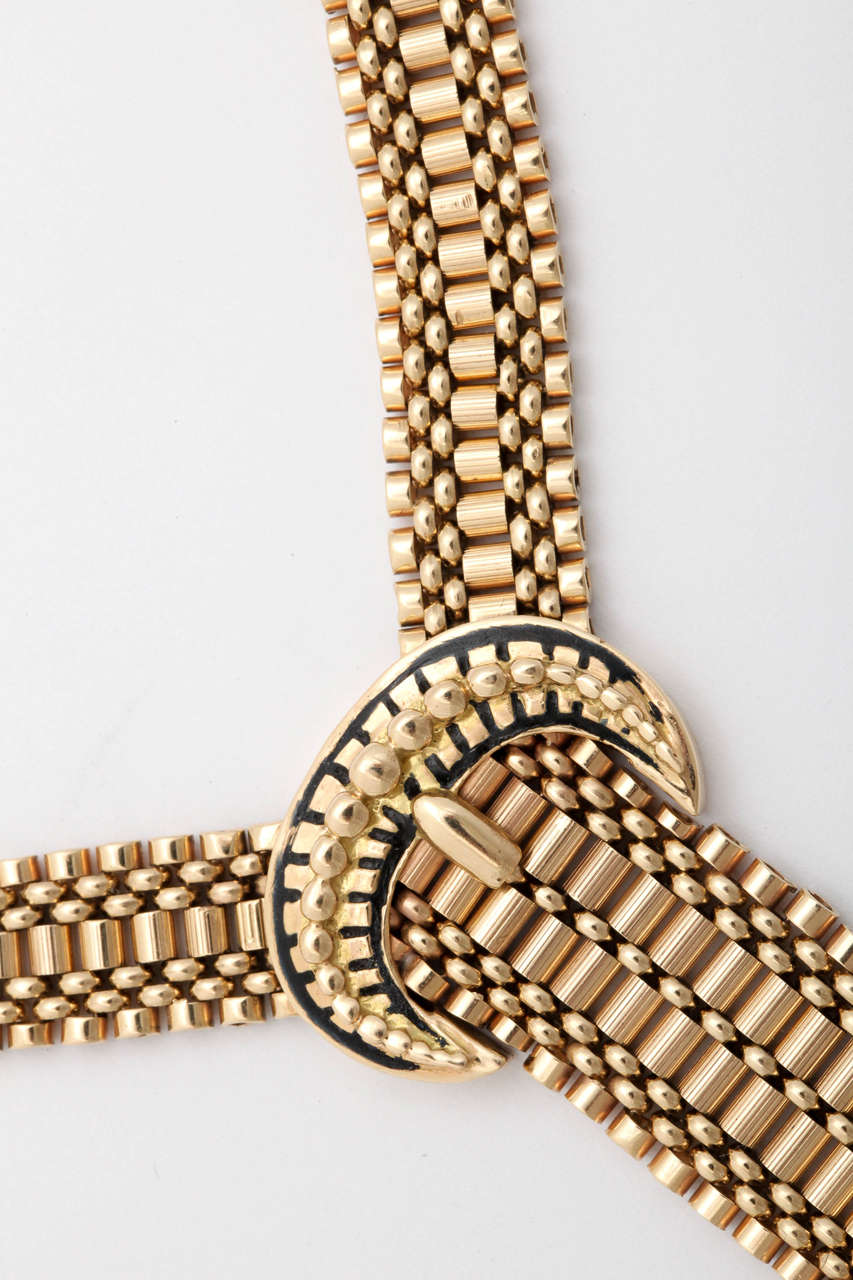 Mid-20th Century Egyptian Revival Gold Necklace