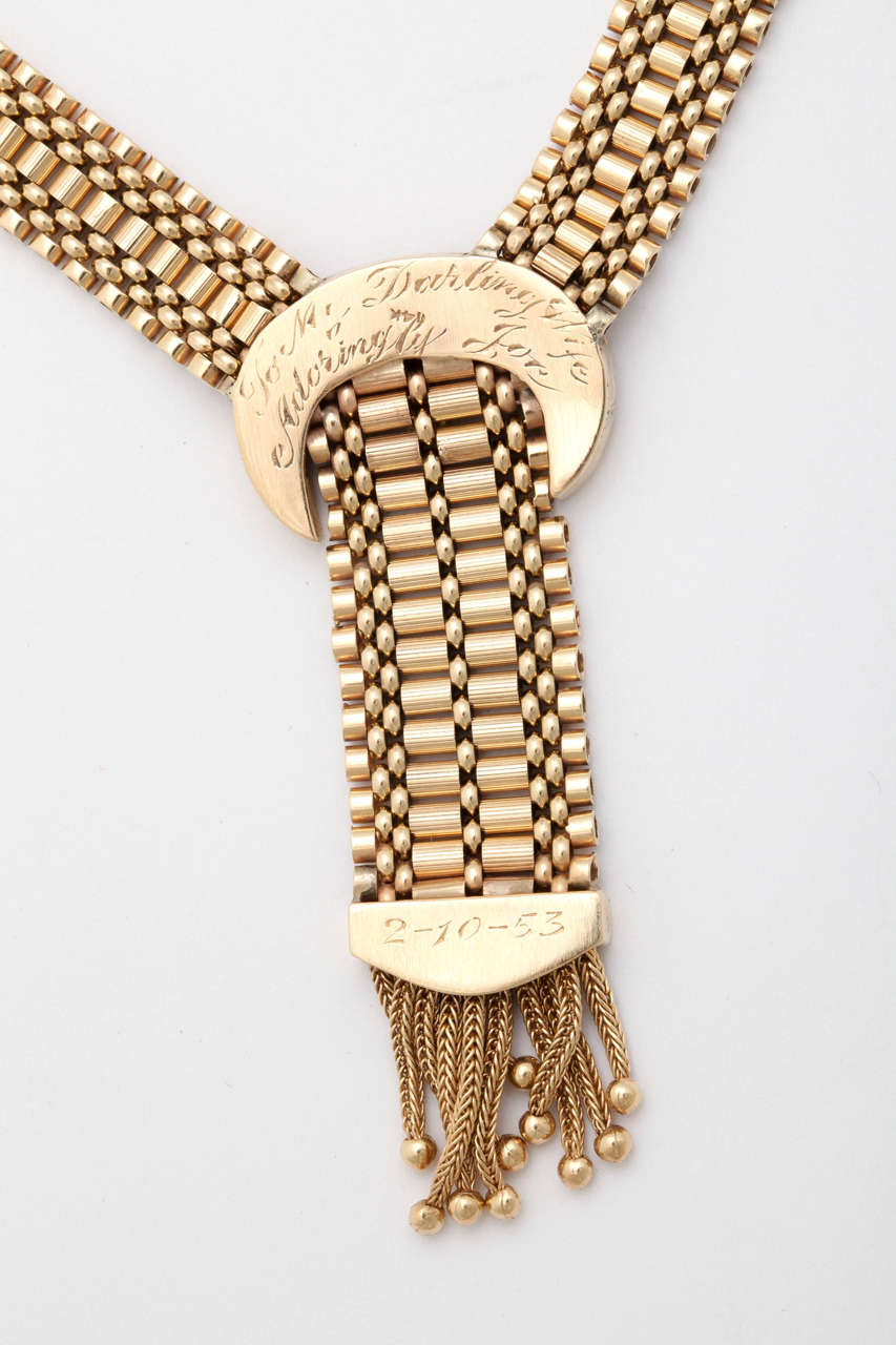 Egyptian Revival Gold Necklace 2