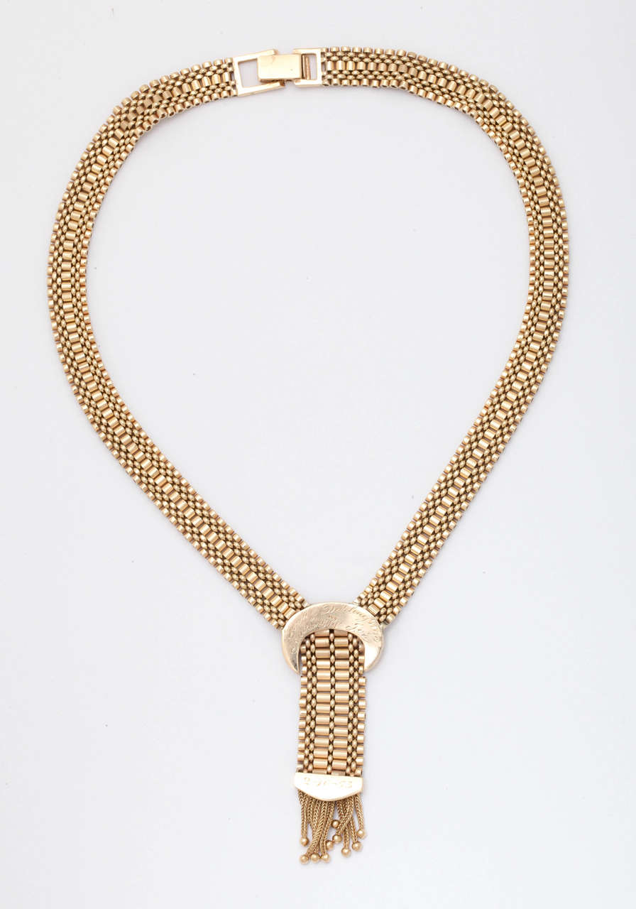 Egyptian Revival Gold Necklace 3