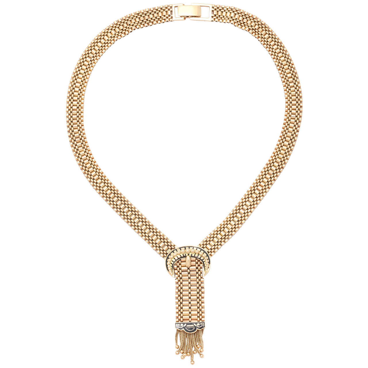 Egyptian Revival Gold Necklace
