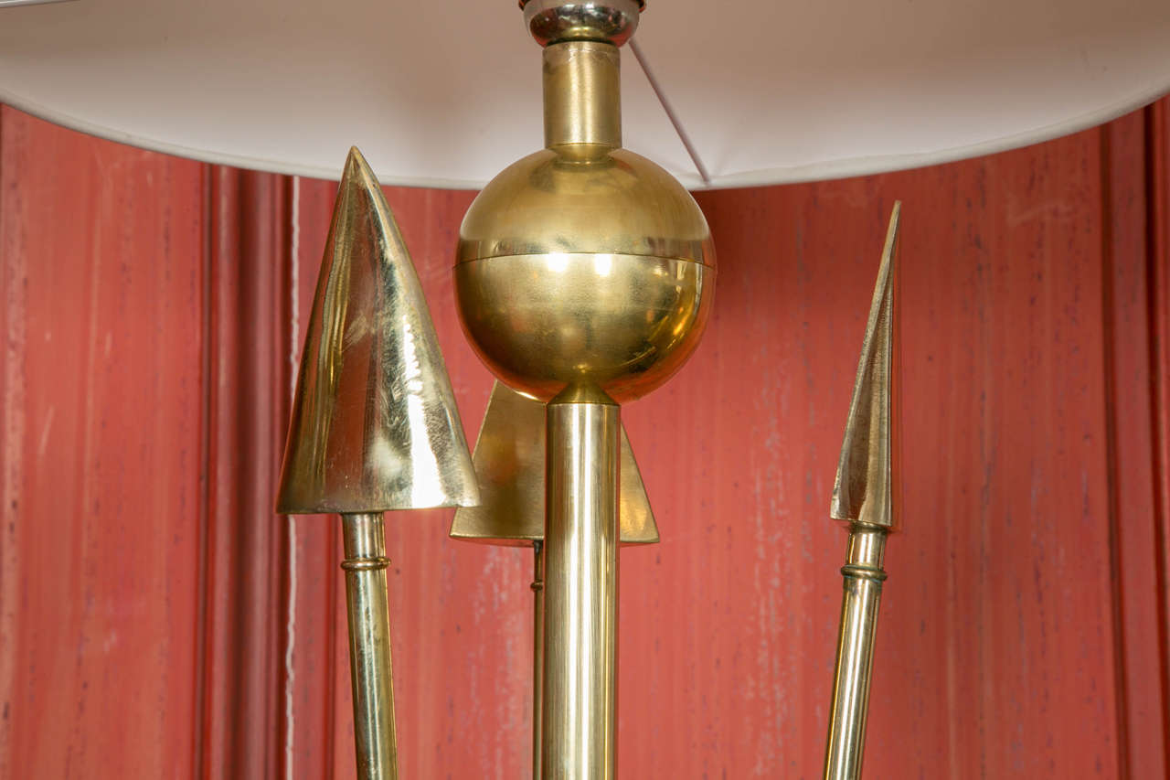 Pair of Brass Floor Lamps 1