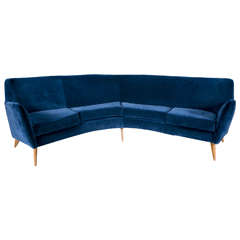 Vintage Curved Sofa