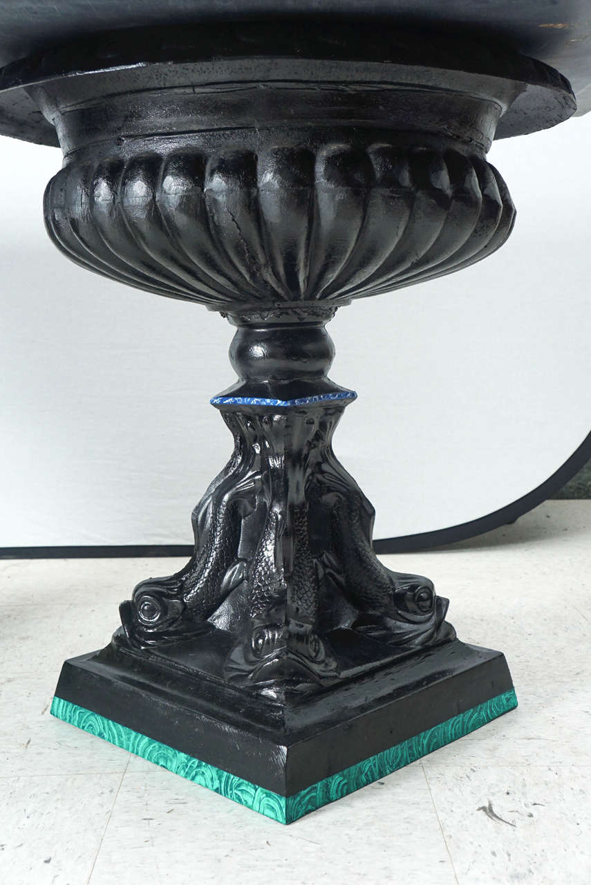 20th Century Italian Marble and Metal Classical Center Table 1
