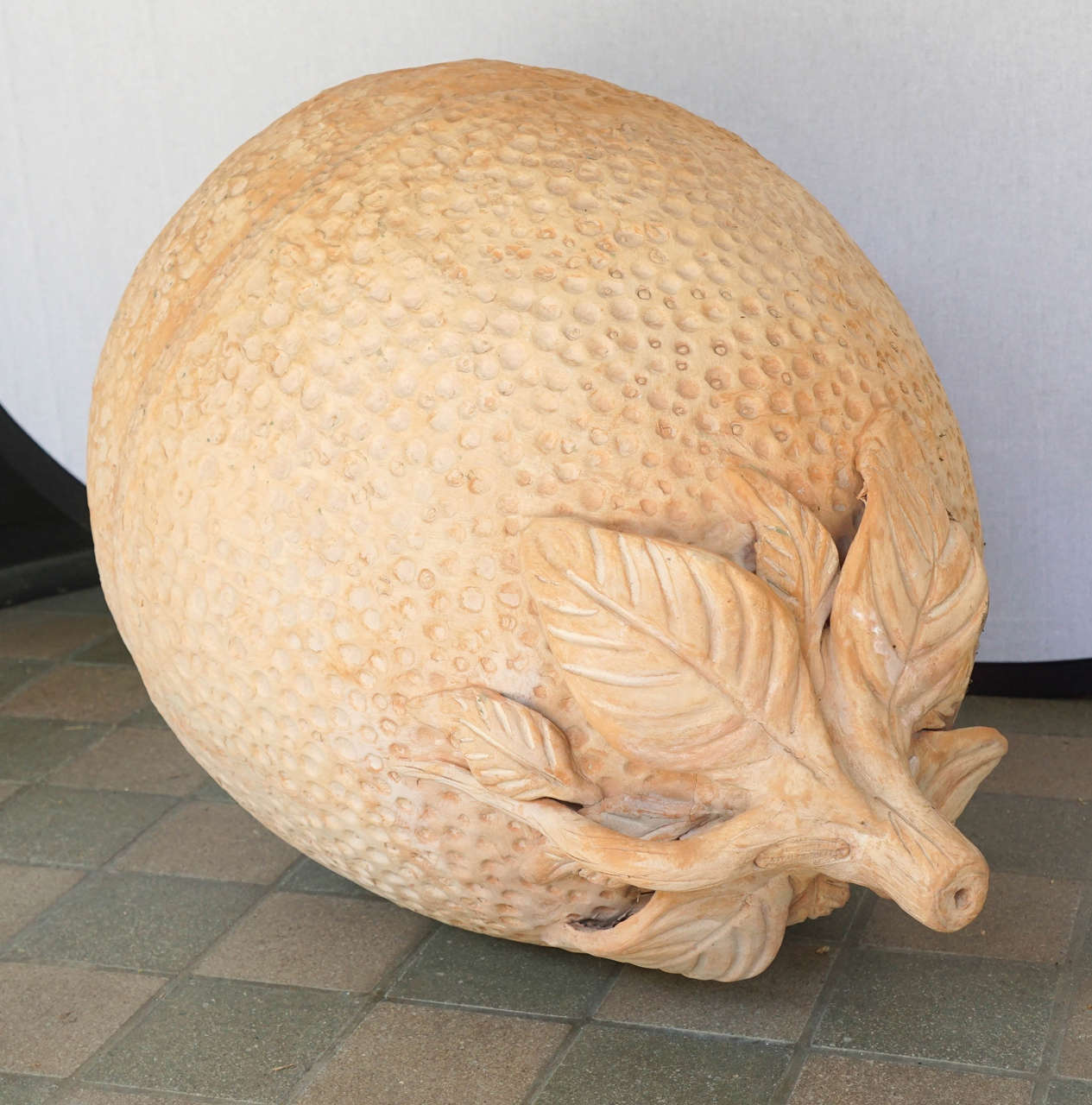 Large Handmade Terracotta Lemon Garden Sculpture For Sale at 1stdibs