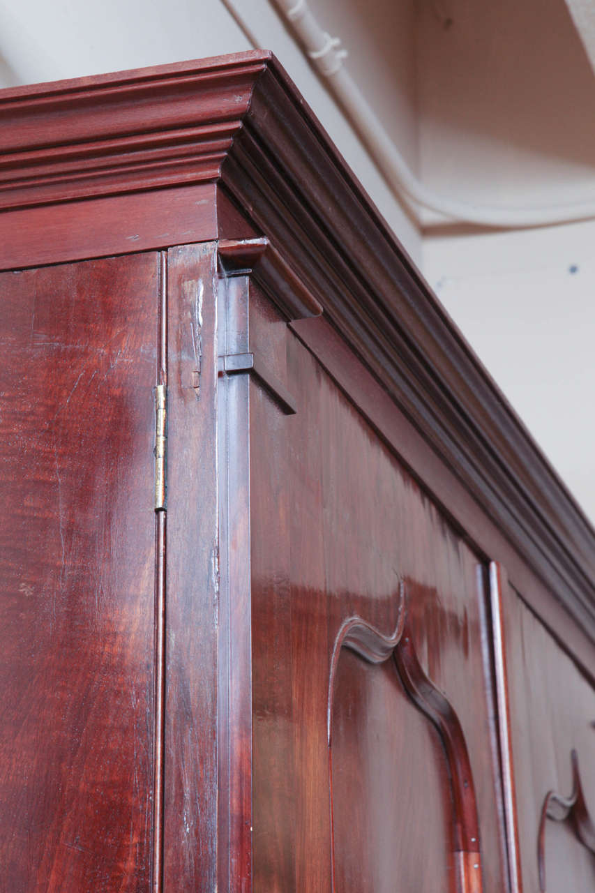 19th Century English Four-Door Cupboard 2