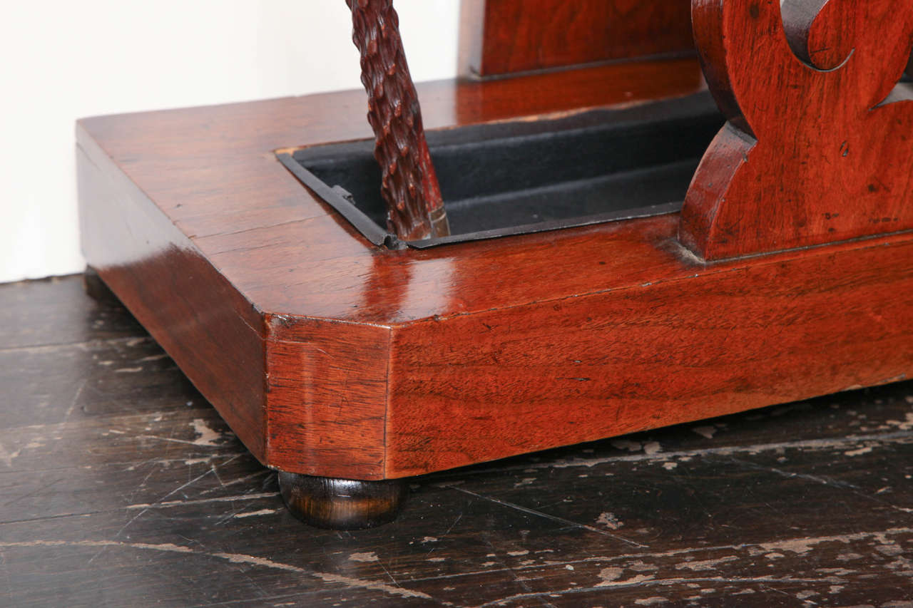 Late 19th Century English, Mahogany Hall Stand 6