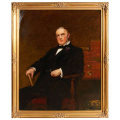 Seated Gentleman Portrait, Oil on Canvas