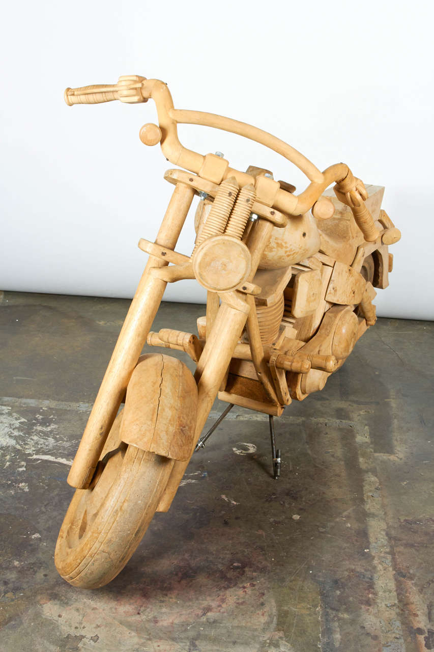 full size wooden motorcycle for sale