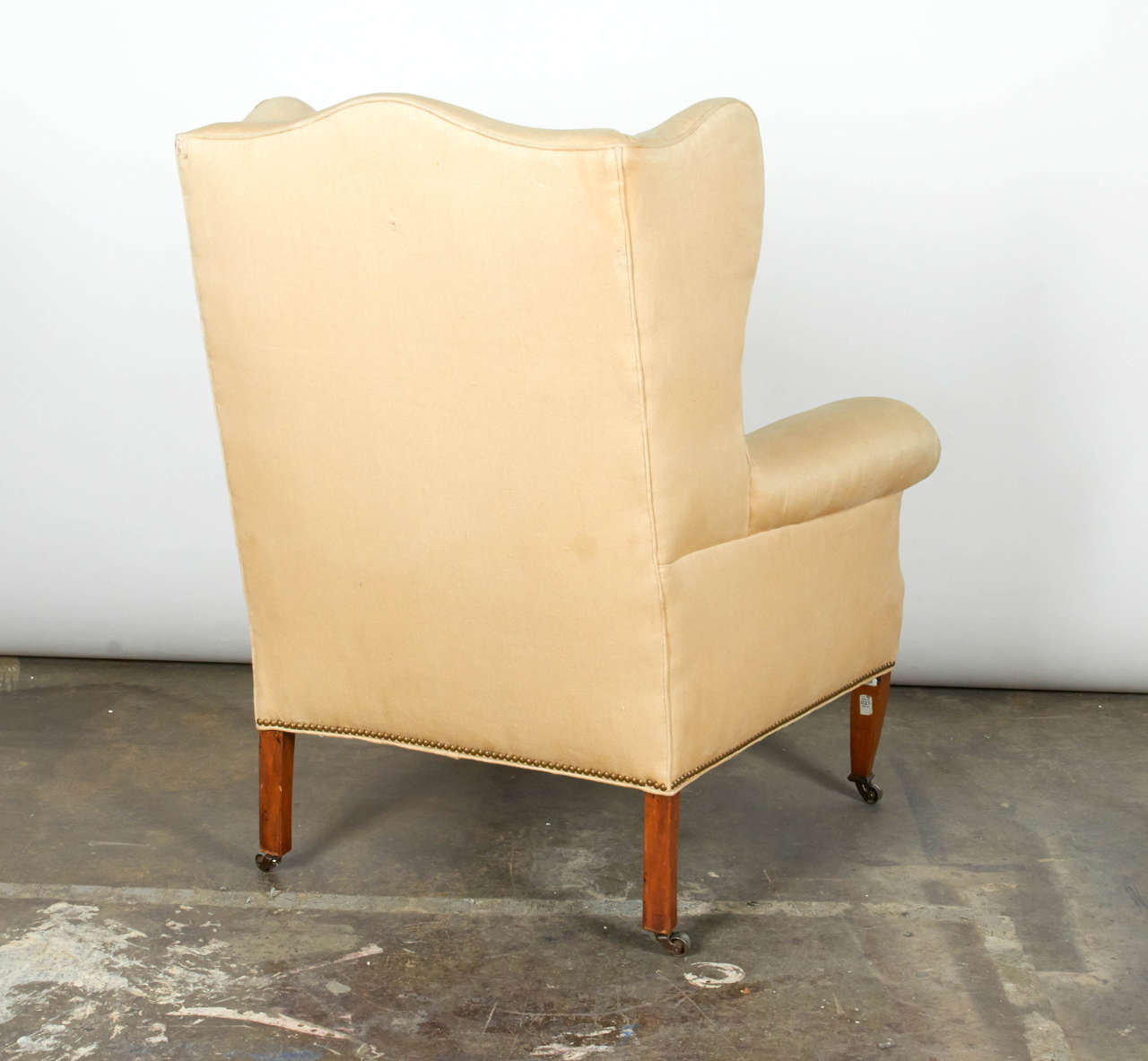 Hepplewhite Style Wing Chair For Sale 1