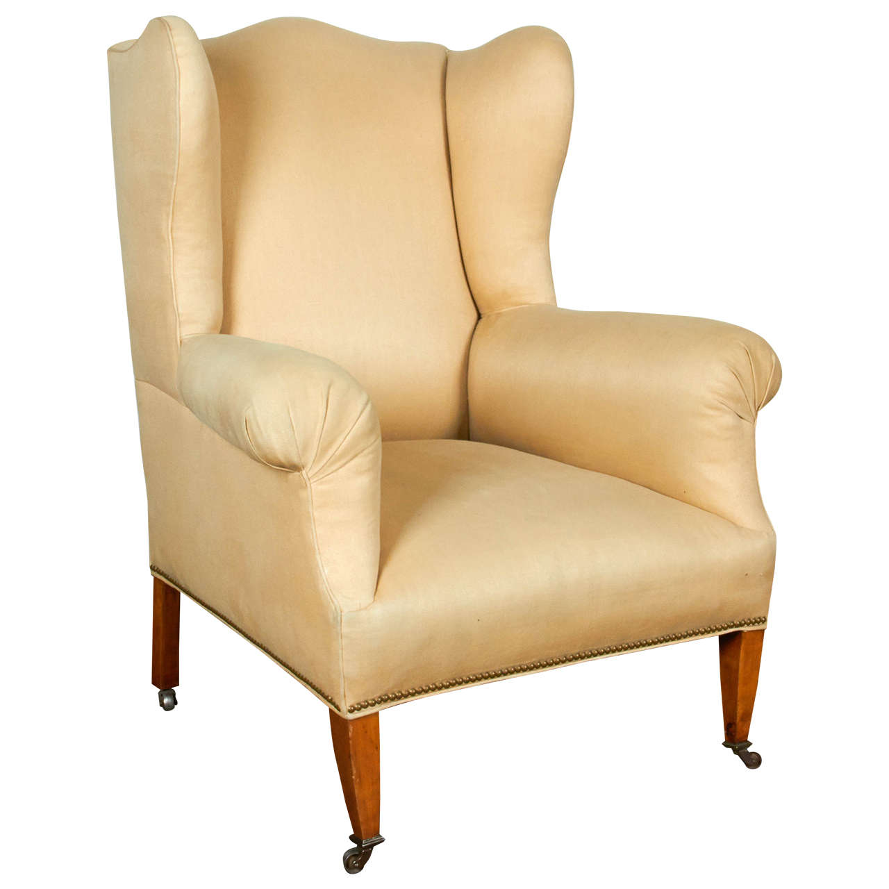 Hepplewhite Style Wing Chair For Sale