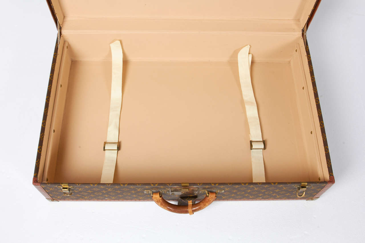 Pair of Vintage Louis Vuitton Alzer Suitcase Trunks 4