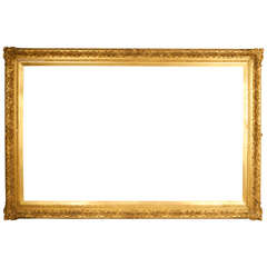 Antique Massive Gilt Plaster Frame