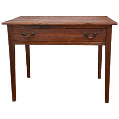 American Pine Single Drawer Side Table 3