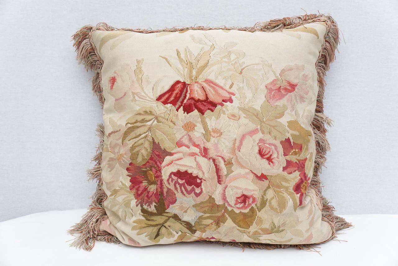 Pair of Aubusson Pillows at 1stDibs