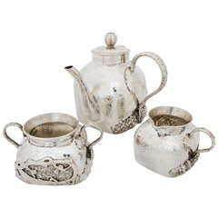 Antique Chinese Silver Teaset