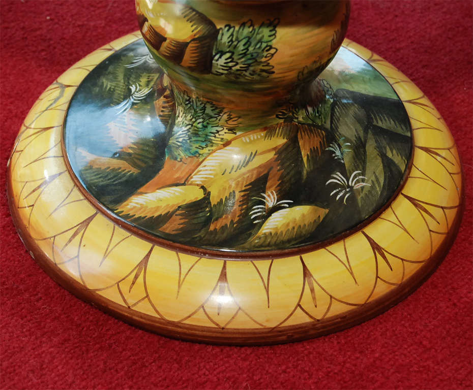 Italian Grand Tour Majolica Urn with Heroic Scenes and Serpent For Sale 6
