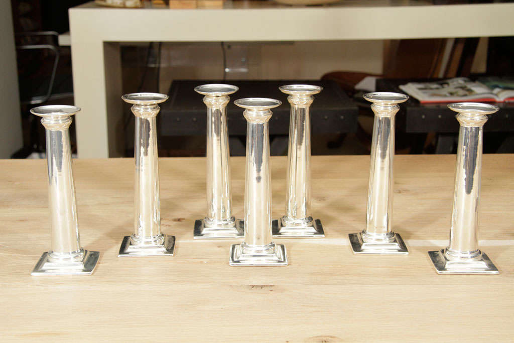 Antony Todd Collection Silver Candleholders For Sale 2