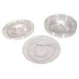 Hand Blown Clear Glass Plate
